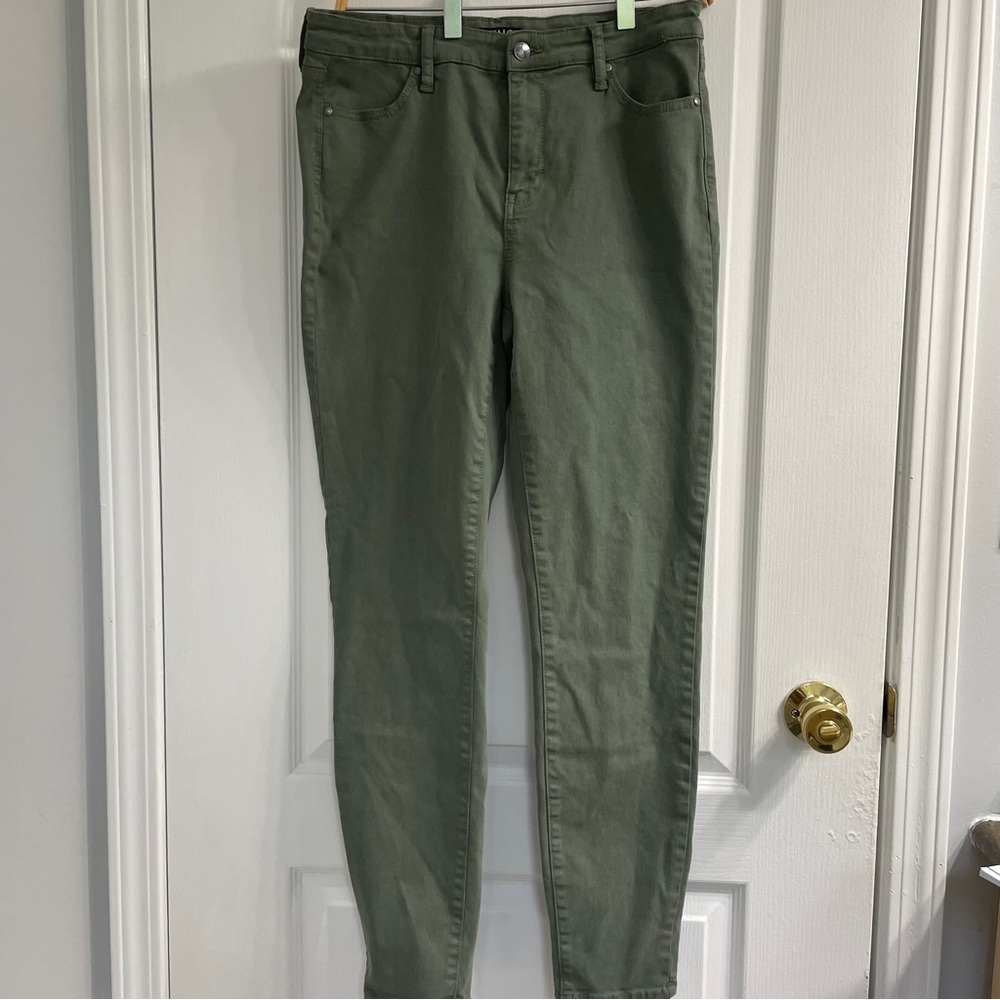 Buffalo David Bitton Olive Green Hannah High-Rise Skinny Women's Jeans US 8